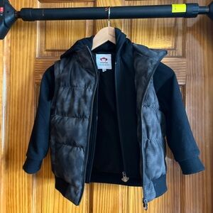 Appaman Black and Gray Zip-Up Jacket
